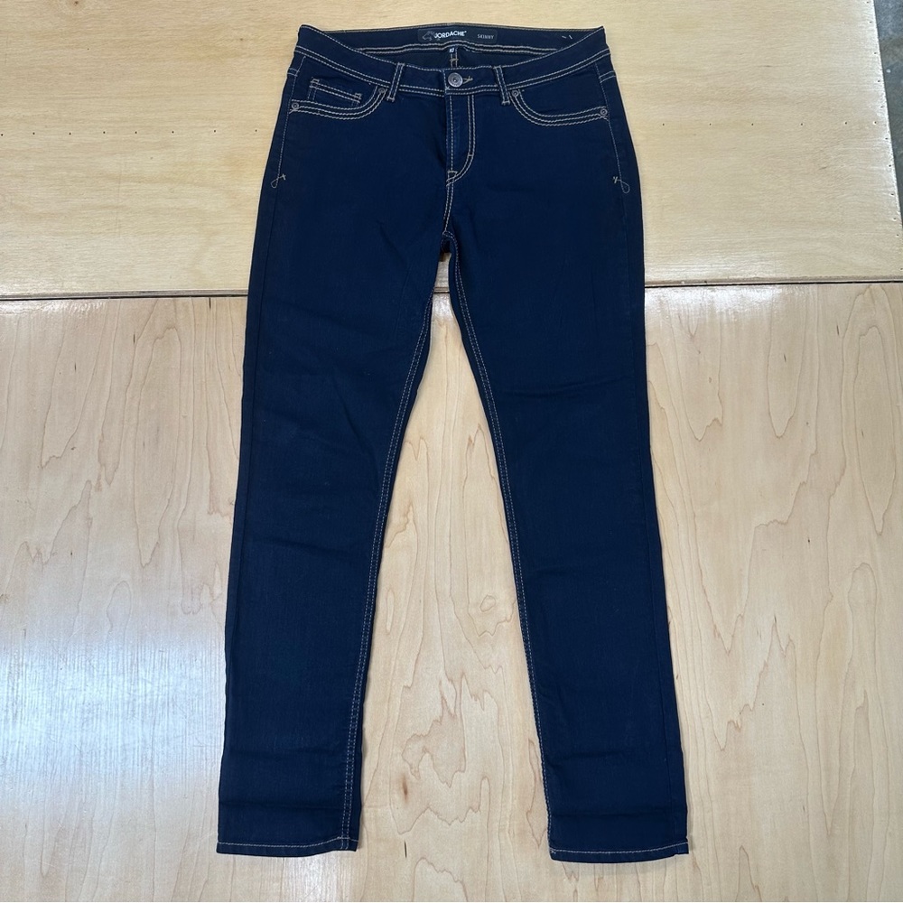 Jordache Women’s Embroidered Pocket Skinny Stretch Jeans - Size 10